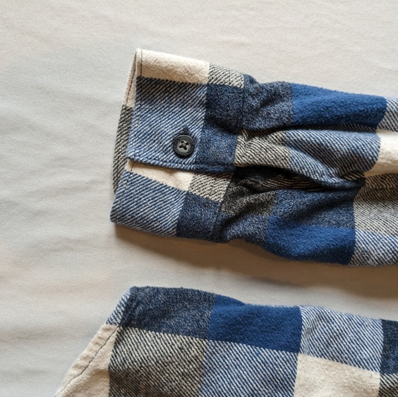 Vans Off The Wall Blue/Grey/White Flannel, Size S - Picture 11 of 16